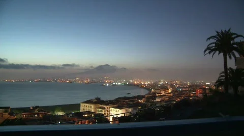 Bay of Naples Sunset 3 Video stock 790515