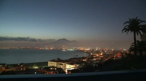 Bay of Naples Sunset 4 Video stock 790650