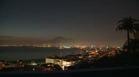 Bay of Naples Sunset 6 Video stock 790457