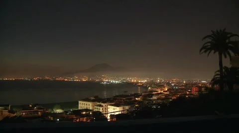 Bay of Naples Sunset 7 Stock-Footage 790685