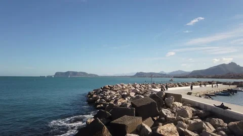 BAY OF PALERMO Stock Footage 167506764