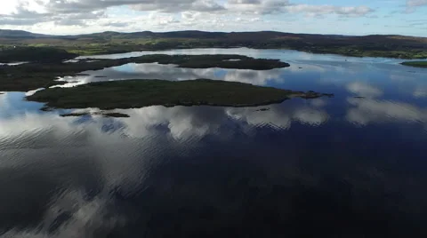Bay pan sun and cloud reflection on water Video stock 62347903