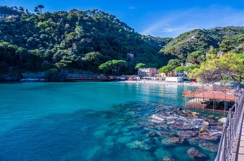 The bay of Paraggi Stock Photos
