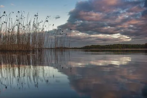 Bay before the storm. Stock Photos