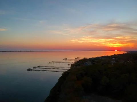 Bay Sunset Stock Photos