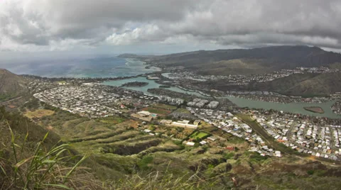 Bay Time Lapse Clouds Stock Footage 31856980