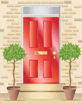 Bay trees Stock Illustration