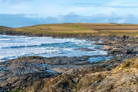 Bay at Trevose, Cornwall Stock Photos