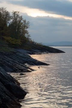 Bay in Twilight Foto stock