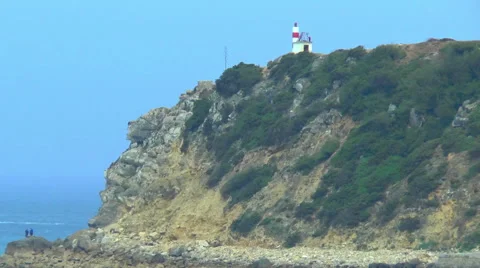 Bay view in Sao Martinho do Porto-Portugal Stock Footage 51442276