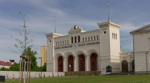Bayerischer Hauptbahnhof Leipzig Hyperlapse Vídeos de archivo 61375687