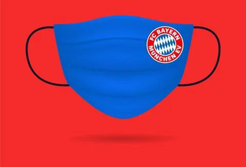 Bayern Munchen logo mask Stock Illustration