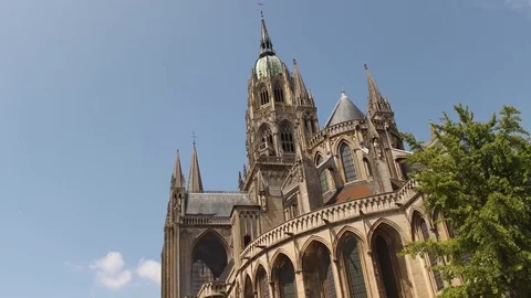 Bayeux Cathedral Timelapse Stock Footage 70343160