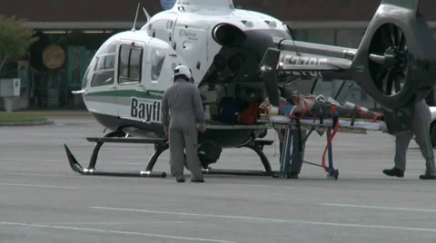 Bayflite loading patient Stock Footage 932171