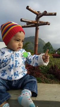 Bayi pidato Stock Photos
