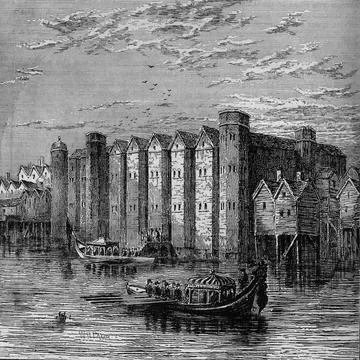 Baynards Castle 1790 Stock Illustration