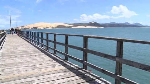 BayOfIslandsSeaPontoon2 Stock Footage 125657815