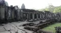 Bayon - ancient Khmer temple in Angkor Thom temple complex, Cambodia HD Footage