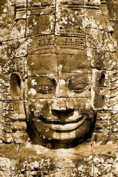 Bayon face 스톡 사진
