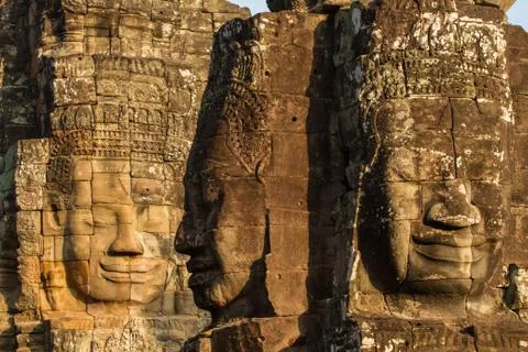 The bayon face Stock Photos