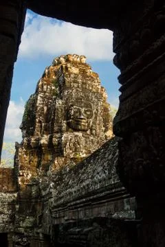 The bayon face Stock Photos