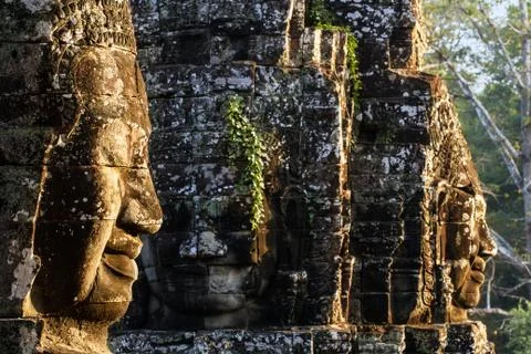 The bayon face Stock Photos