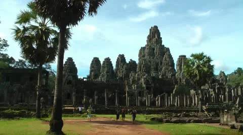 Bayon Temple Stock Footage 11057520