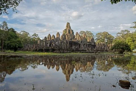 Bayon temple Stock-Fotos