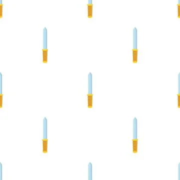 Bayonet knife pattern seamless vector Illustrazione stock