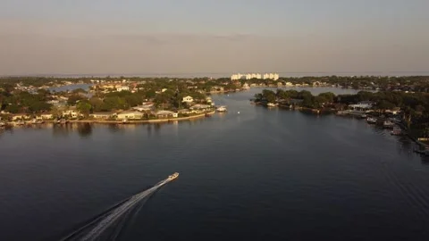 Bayou Boat Chase Stock Footage 241960796
