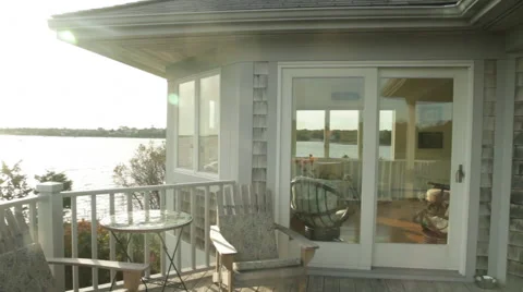 Bayside Patio Stock Footage 40813178