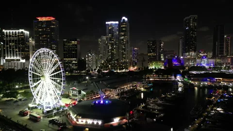 Bayside skyline Nighttime Stock Footage 237363631