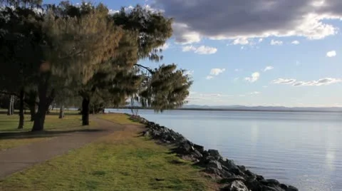 Bayside Sunset Stock Footage 9176702