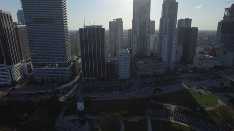 Bayside Sunset Miami Stock Footage 153284780