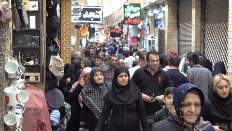 Bazaar in Iran - Persian - Persia Stock Footage 106830320