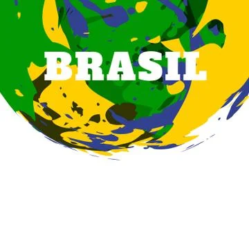 Bazil flag design Stock Illustration