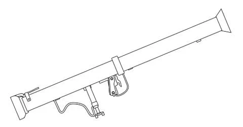 Bazooka AntiTank Weapon Stock Illustration