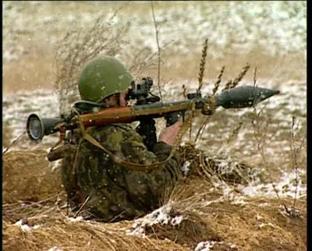 Bazooka shot Stock Footage 10607266