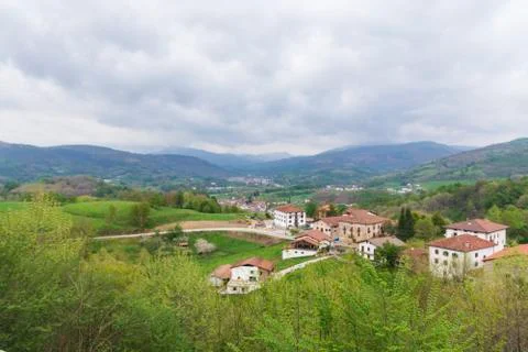 The baztan viewpoint Stock Photos