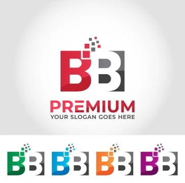 BB Alphabet Logo Design Concept Stock Illustration