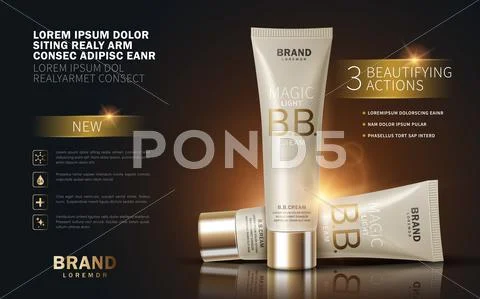 B.B. cream ads Stock Illustration