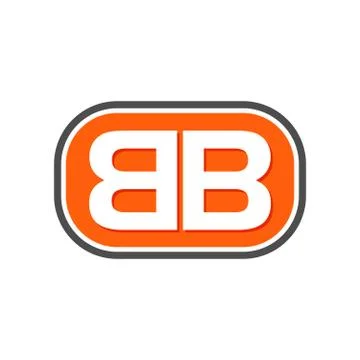 BB Initials Lettermark Symbol Design Stock Illustration
