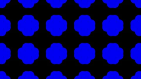 BB Kaleida LBlue Five Flower Stock Footage 95841976