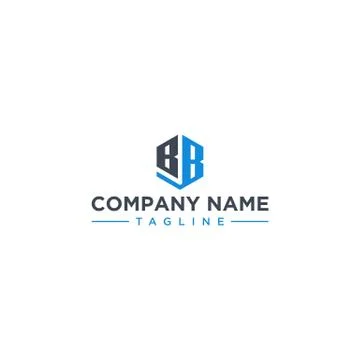 BB letter icon hexagon shape Stock Illustration