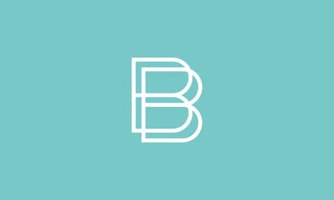 BB logo . letter BB mark , abstract letter B B with modern style logo design Stock Illustration