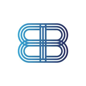 BB logo mirroring method, team working together on project Stock Illustration