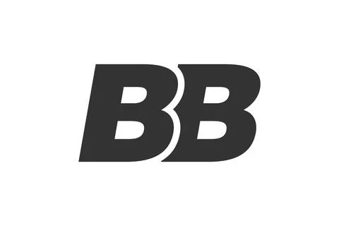 BB Techno Editable Font Logo For Corporate Branding. Bold, Futuristic Desig.. Stock Illustration
