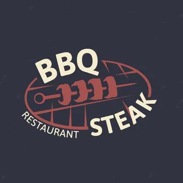 Bbarbecue restaurant logo vector. Barbecue party logo. Stock Illustration