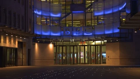 BBC Broadcasting House London Vídeo Stock 89394524