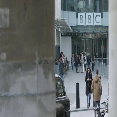 BBC Broadcasting House, Portland Place, London Stock Footage